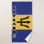 Drapeau Barbade (Serviette de bain)