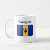 Drapeau barbadien café Mug (Gauche)