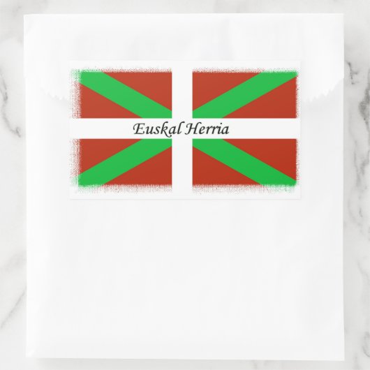 Drapeau Basque Avec Autocollant Euskal Herria (Sac)