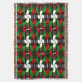 Drapeau Basque Motif de lancer de couverture (devant Vertical)