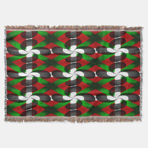 Drapeau Basque Motif de lancer de couverture
