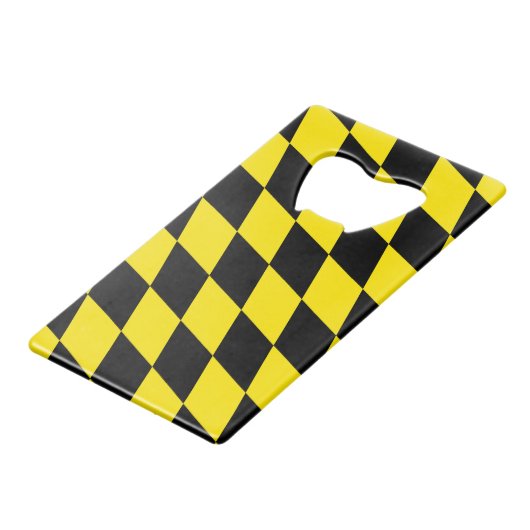 Drapeau bavarois diamant noir et jaune (Devant Angle)