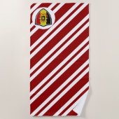 Drapeau belge armes serviette de plage (Devant)
