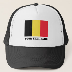 Drapeau belge de casquette fait sur commande de