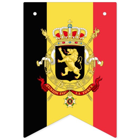 Drapeau belge & Parti Belgique Bannières / Mariage (Deuxième drapeau)