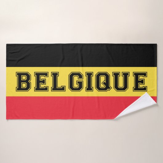 Drapeau Belgique/Belgique (Serviette de bain)