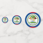 Drapeau Belize Table Confetti (Devant)