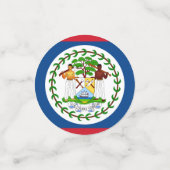 Drapeau Belize Table Confetti (Petit recto)