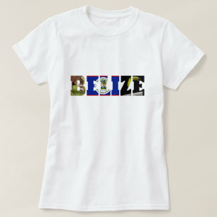 Drapeau Belize, Tapir & T-shirt d'oiseaux Toucan