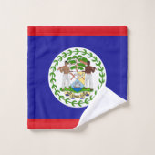 Drapeau bélizien (Gant de toilette)