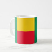 Drapeau Bénin Céramique café Mug (Devant gauche)