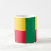 Drapeau Bénin Céramique café Mug (Centre)