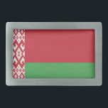 Drapeau biélorusse patriotique Boucle de ceinture<br><div class="desc">Le drapeau national du Belarus.</div>