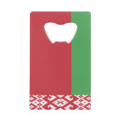 Drapeau biélorusse patriotique Bouteille de carte  (Devant)