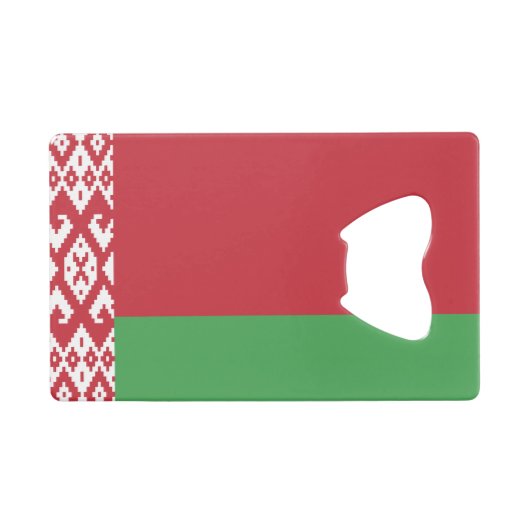 Drapeau biélorusse patriotique Bouteille de carte  (Devant (Horizontal))