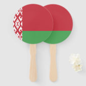 Drapeau Biélorusse Patriotique Éventail à Main (Devant et derrière)