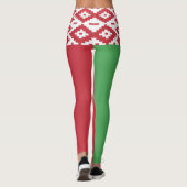 Drapeau biélorusse patriotique Leggings (Dos)