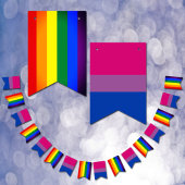 Drapeau bisexuel et drapeau arc-en-ciel, drapeau d