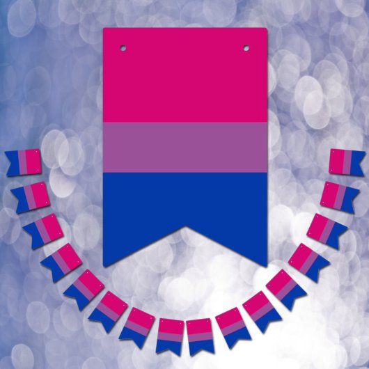 Drapeau bisexuel et fête communautaire de fierté /