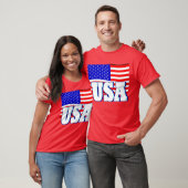 Drapeau blanc du T-shirt rouge des nouveaux hommes (Unisexe)