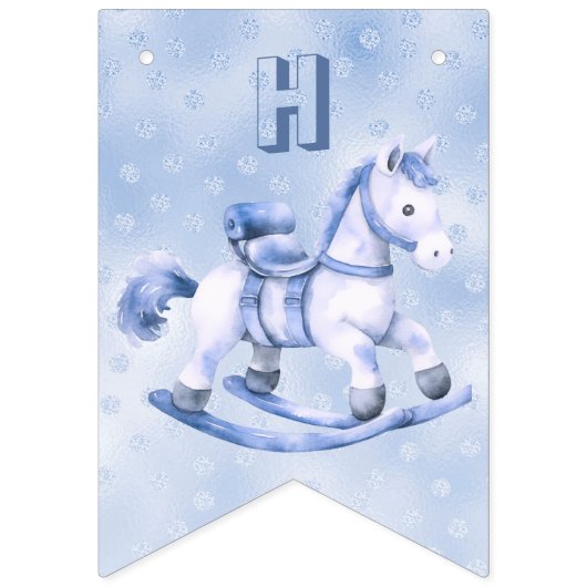 Drapeau bleu à bascule à cheval (Deuxième drapeau)