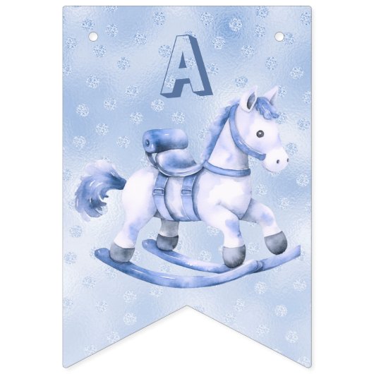 Drapeau bleu à bascule à cheval (Troisième drapeau)