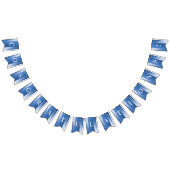 Drapeau bleu décoratif à la florale (Tout)