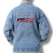 Drapeau bleu Denim Jean Jacket America USA