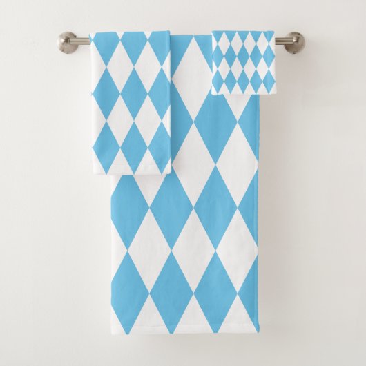 Drapeau bleu et blanc Bavière Rhombus Motif (En situation)