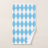 Drapeau bleu et blanc Bavière Rhombus Motif (Serviette à main)