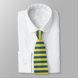 Drapeau bleu et jaune Ukraine cravate motif
