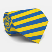 Drapeau bleu et jaune Ukraine cravate motif (Roulé)