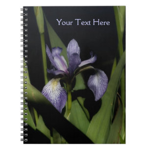 Drapeau bleu intense Iris Fleur Carnet naturel
