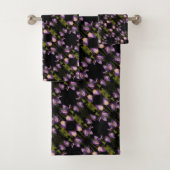 Drapeau bleu Iris Fleur Motif Abstrait (En situation)