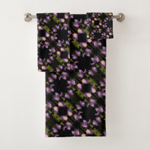 Drapeau bleu Iris Fleur Motif Abstrait