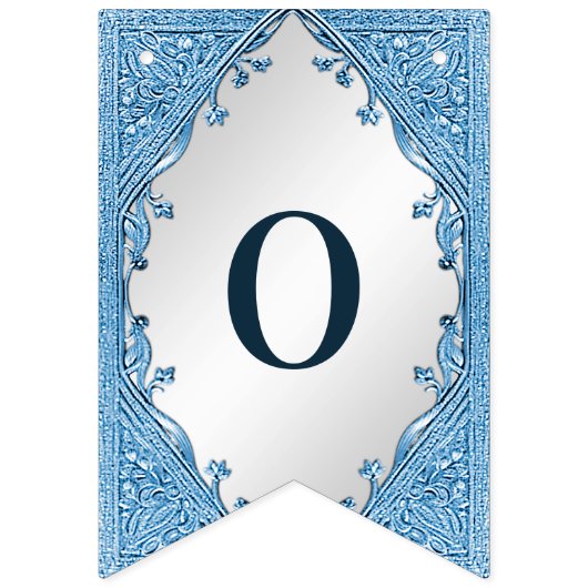 Drapeau bleu ornemental à souder (Deuxième drapeau)