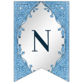 Drapeau bleu ornemental à souder (Troisième drapeau)