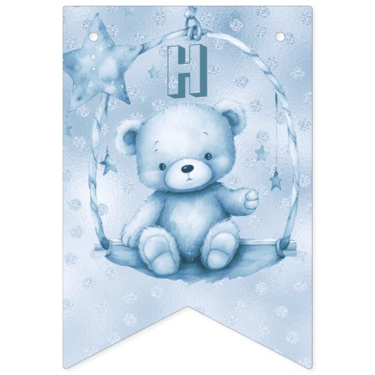 Drapeau bleu Teddy Bear Bund (Deuxième drapeau)