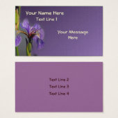 Drapeau bleu violet sauvage Iris Fleur (Devant & derrière)