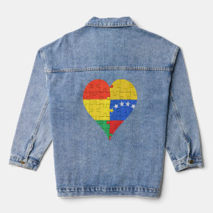 Drapeau bolivien Vénézuélien T-shirt Coeur