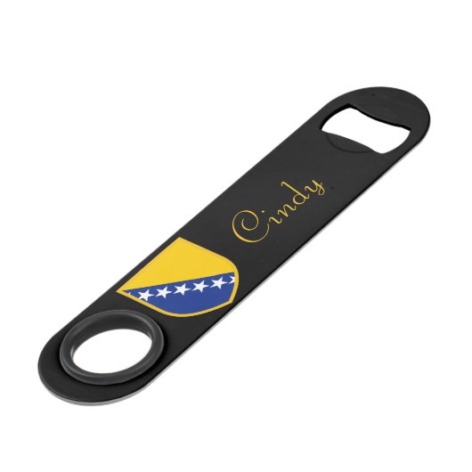 Drapeau bosnien (Devant angulaire)