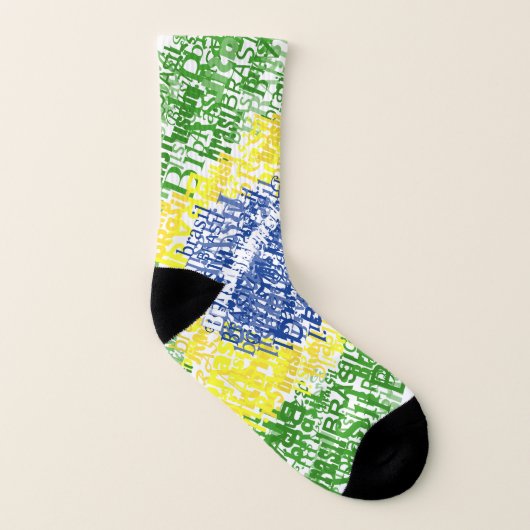 Drapeau brésilien chaussettes (Gauche intérieur)