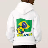 Drapeau brésilien et balle de football (Dos)