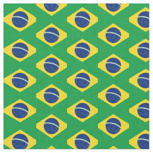 Drapeau brésilien et tissu tendance brésilien