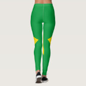 Drapeau brésilien Leggings (Dos)