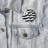Drapeau breton (Bretonse vlag) Ronde Button 5,7 Cm (In situ)
