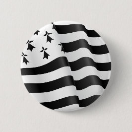 Drapeau breton (Bretonse vlag) Ronde Button 5,7 Cm