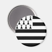 Drapeau breton (Gwenn-ha-du) Magnet (Recto/Verso)