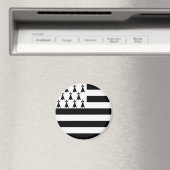 Drapeau breton (Gwenn-ha-du) Magnet (In Situ (Lave-vaisselle))
