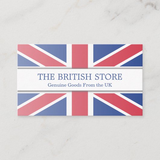 Drapeau britannique / britannique Carte de visite (Devant)
